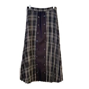Shift Plaid Maxi Skirt